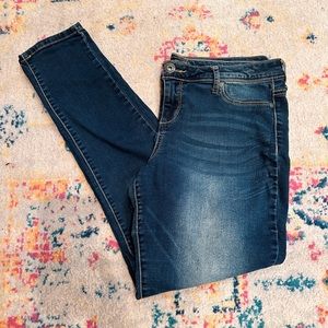 dark wash jeans from Maurice’s